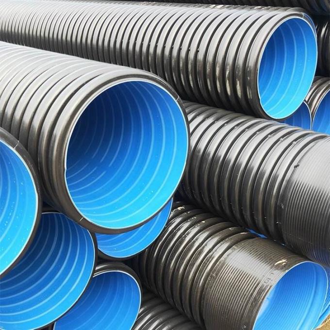 자동 hdpe 이중 벽 유선 파이프 기계 DWC 파이프 기계 HDPE 배수 파이프 기계 3