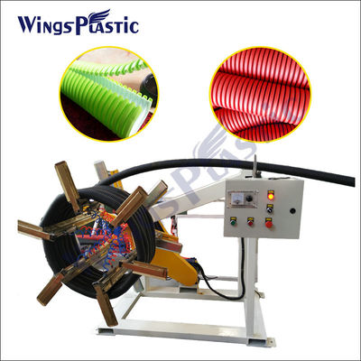 DWC HDPE 파이프 공장 중벽 파형관 압출 라인 180 kg/H