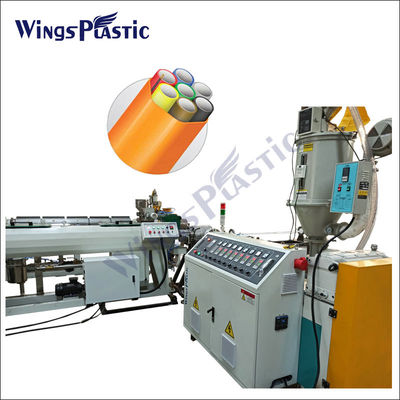파이프 압출 기계의 생산 라인을 케이스에 넣는 HDPE PE 케이블 마이크로파이프 번들