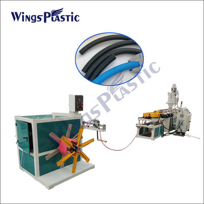파이프 성형기를 배선하는 40 kg/H HDPE 파이프 성형기 기계 PP PVC 단일 벽