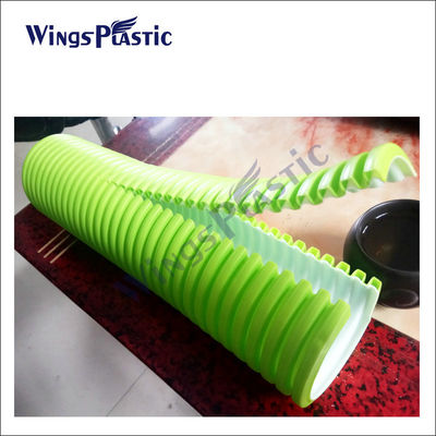 DWC HDPE 파이프 공장 중벽 파형관 압출 라인 180 kg/H