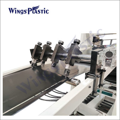 단일 스크류 플라스틱 시트 압출기 기계 HDPE ＬＤＰＥ는 PVC 시트 성형기를 허리를 삐게 합니다