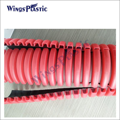 고속 저가 플라스틱 HDPE 이중 벽 류류 DWC 파이프 제조 추출 기계