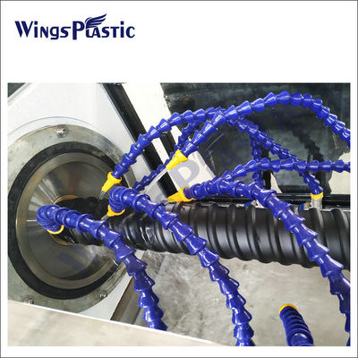 플라스틱 HDPE 전압 호러브 파이프 extruder 기계 탄소 나선 파이프 기계