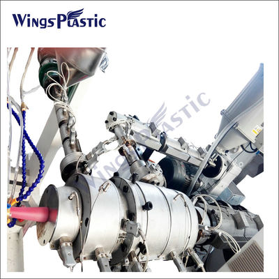 PLC 제어 HDPE PPR 파이프 엑스트루더 기계 20-110mm 파이프 지름