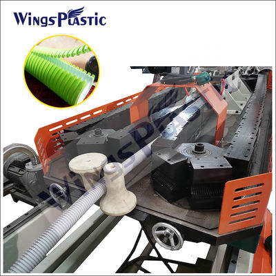 플라스틱 PE 듀얼 월 코러거이드 배수 파이프 extruder 기계 6-8m/Min