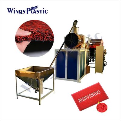 플라스틱 PVC 단일 컬러 코일 매트 제조 기계 플라스틱 자동차 매트 생산 장비