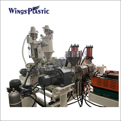 DWC Hdpe 듀얼 벽 듀얼 파이프 배수 파이프에 대한 굴곡 파이프 기계