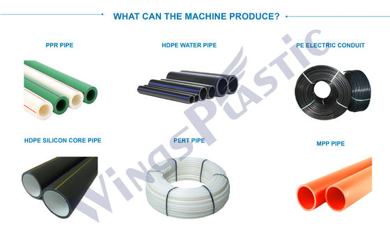 HDPE PPR 파이프 추출 기계 PE PERT 파이프 제조 장비