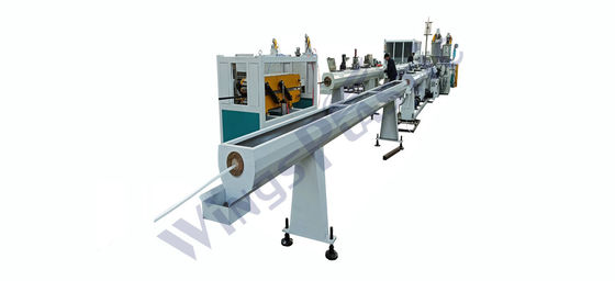 플라스틱 HDPE PE PP PPR PVC 전기 유도 파이프 추출 기계 1-20m/Min