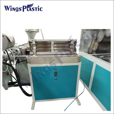 PVC 섬유로 강화 된 튜브 추출 라인 플라스틱 기계 / PVC 정원 튜브 파이프 제조 기계