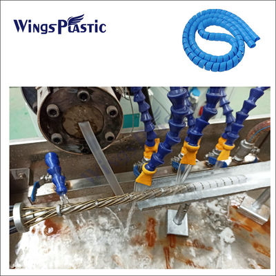 스프링 와일딩 Hose 보호자 만드는 기계 유연 스파이럴 PP Hose 보호 extrusion 기계