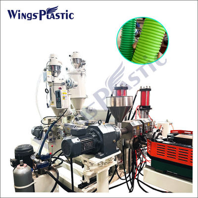 플라스틱 Hdpe Pp 폴리에틸렌 코러브 파이프 extruder 기계 단일 나사