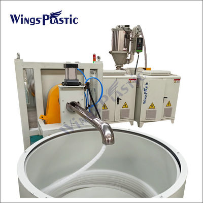 플라스틱 Hdpe Pp Pe 수압 회전 랩 보호 튜브 추출 제조 기계