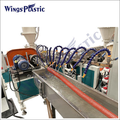 PVC 흡수 튜브 추출 라인 스파이럴 강화 된 튜브 생산 라인 파이프 추출 기계